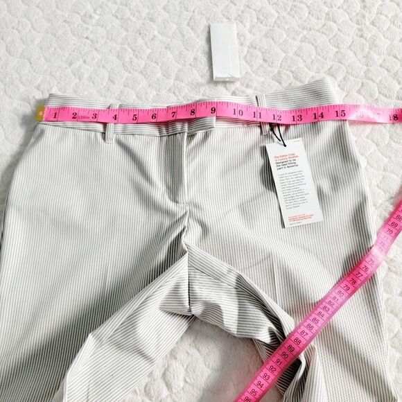 Express Editor bermuda slacks dress shorts office 2 grey pinstripes - Picture 5 of 6